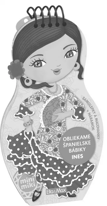 Główne zdjęcie produktu Obliekame španielske bábiky INES – Maľovanky