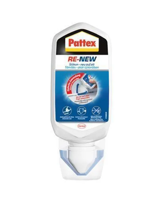 Główne zdjęcie produktu Obnovovač silikonu "Pattex Re-New", bílá, 80 ml, HENKEL