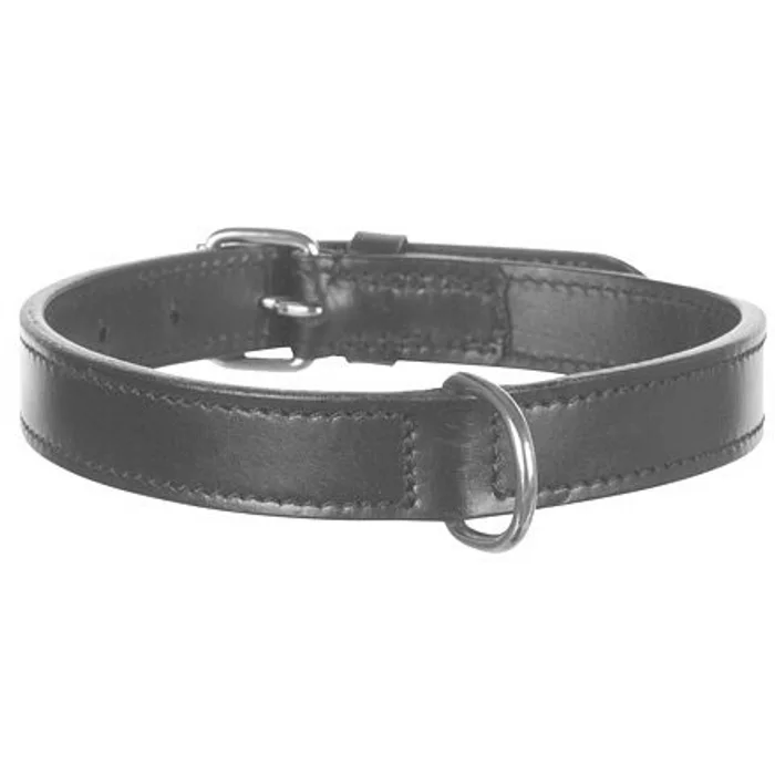 Główne zdjęcie produktu Obojek ACTIVE kožený, černý M:39-46cm/22mm