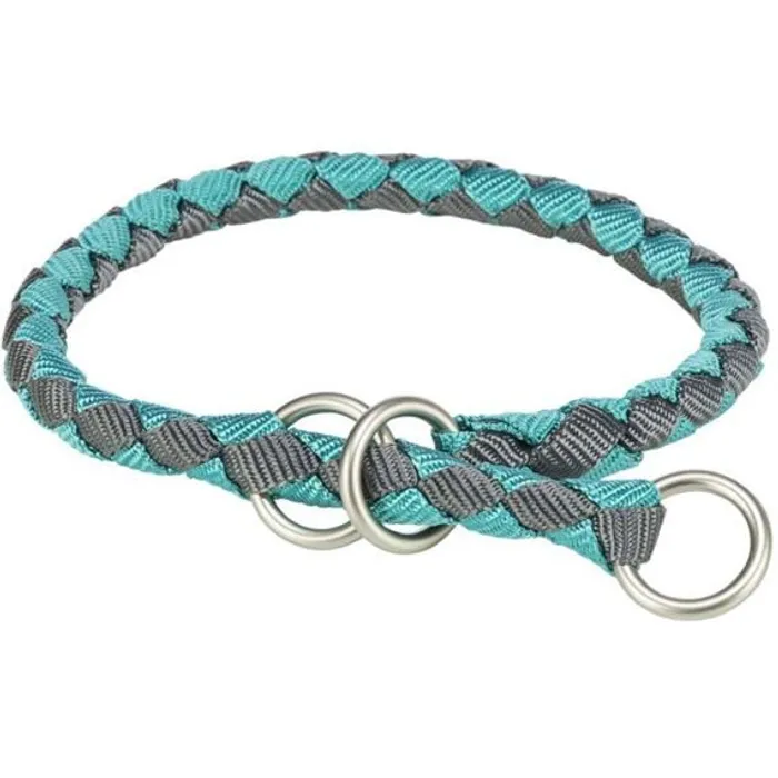 Główne zdjęcie produktu Obojek CAVO kulatý polostahovací, aqua/grafit L: 47-55cm/ o18mm