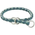 Obojek CAVO okrągły półzaciskowy, petrolejowo-szafirowy M-L: 43-51 cm / o18 mm