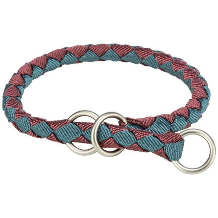 Główne zdjęcie produktu Obojek CAVO kulatý polostahovací, sangria/petrolejová XS-S: 25-31cm/ o12mm