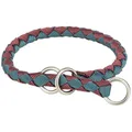 Obojek CAVO okrągły półzaciskowy, sangria/petrolejowy L-XL: 52-60 cm / o18 mm