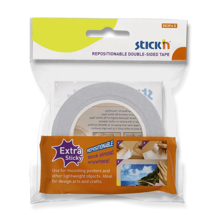Główne zdjęcie produktu Oboustranná lepicí páska Hopax Stick’n Re-Stick Tape 12 mm x 12 m
