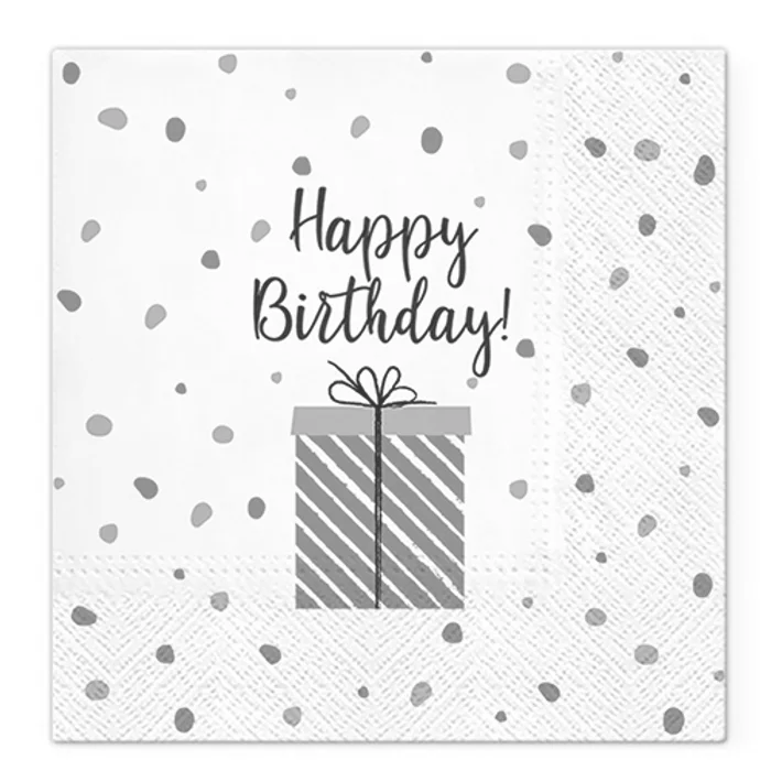 Główne zdjęcie produktu Obrúsky TaT 33x33cm Birthday Gift