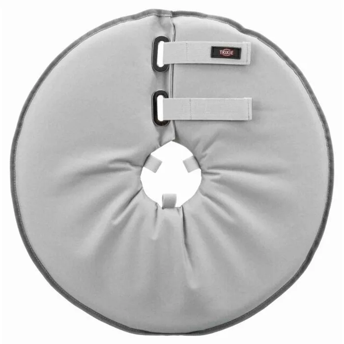 Główne zdjęcie produktu Ochranný měkký límec "disk", S: 30-34 cm/19,5 cm, polyester/pěna, šedá