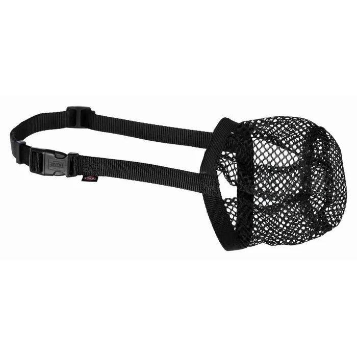 Główne zdjęcie produktu Ochranný náhubek polyester síťka S černý, 18 cm