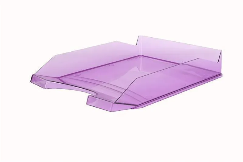 Główne zdjęcie produktu Odkladač, transparentní, fialový, plastový, VICTORIA