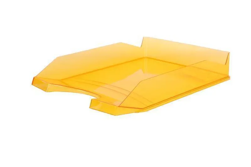 Główne zdjęcie produktu Odkladač, transparentní, oranžový, plastový, VICTORIA