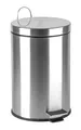 Kosz na śmieci, pedał, metal, 12 l, chrom