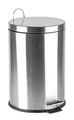 Kosz na śmieci, pedał, metal, 20 l, chromowany