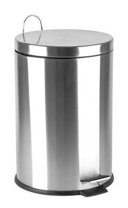 Główne zdjęcie produktu Odpadkový koš, pedálový, kovový, 20 l, pochromovaný