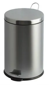 Kosz na śmieci, pedał, metal, 30 l, KOSZ VEPA, chrom