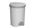 Kosz na śmieci, pedał, plastik, 15 l, CURVER, szary