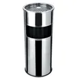 Następne zdjęcie produktu Kosz na śmieci z popielniczką, metal, inox