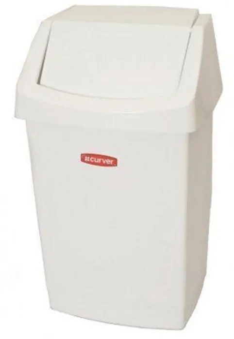 Główne zdjęcie produktu Odpadkový koš, s výklopným víkem, 25 l, CURVER "Click-it" bílý