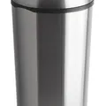 Następne zdjęcie produktu Kosz na śmieci, srebrny, metalowy, pokrywa na zawiasach, 75l, VEPA BINS