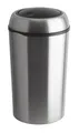 Kosz na śmieci, srebrny, metalowy, pokrywa na zawiasach, 75l, VEPA BINS