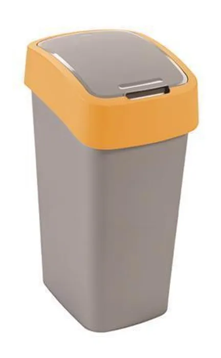 Główne zdjęcie produktu Odpadkový koš, žlutá/šedá, na tříděný odpad, 50 l, CURVER