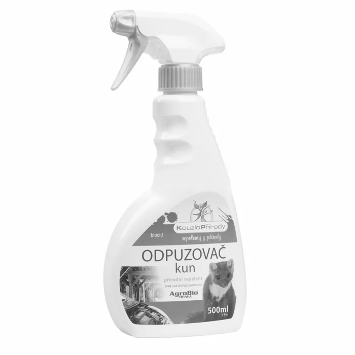 Główne zdjęcie produktu Odpuzovač kun z motorů aut, půdních prostor domů, z chlévů 500 ml rozprašovač