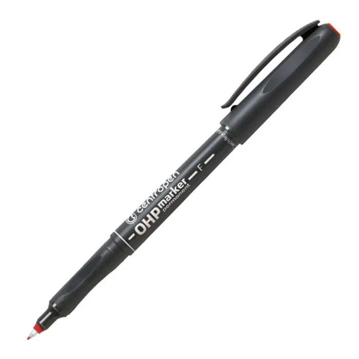 Główne zdjęcie produktu OHP permanentní popisovač 0,6 mm Centropen 2636 F červený