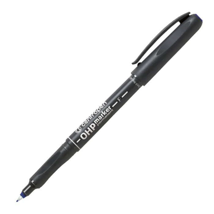Główne zdjęcie produktu OHP permanentní popisovač 0,6 mm Centropen 2636 F modrý