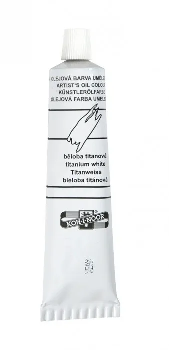 Główne zdjęcie produktu Olejová barva 161506 Koh-i-noor 40ml běloba titanová