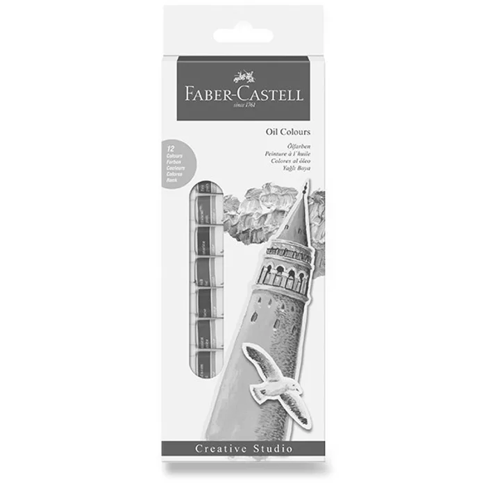 Główne zdjęcie produktu Olejové barvy Faber-Castell 12 barev