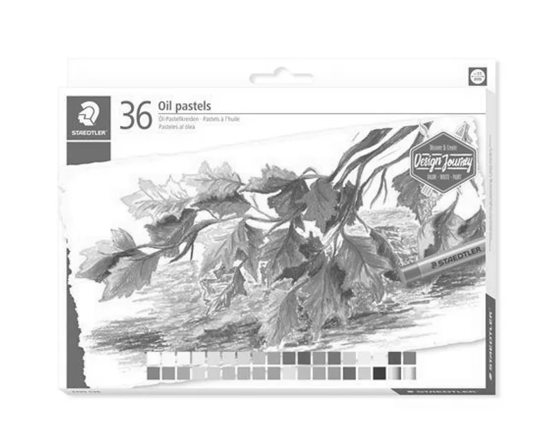 Główne zdjęcie produktu Olejové pastely "Design Journey", sada, 36 barev, STAEDTLER