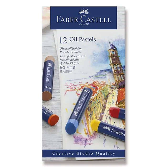 Główne zdjęcie produktu Olejové pastely Faber-Castell 127012 12 barev