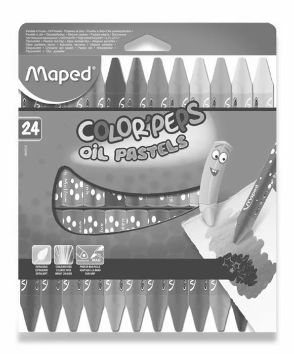 Główne zdjęcie produktu Olejové pastely Maped Color'Peps Oil Pastels 24 barev
