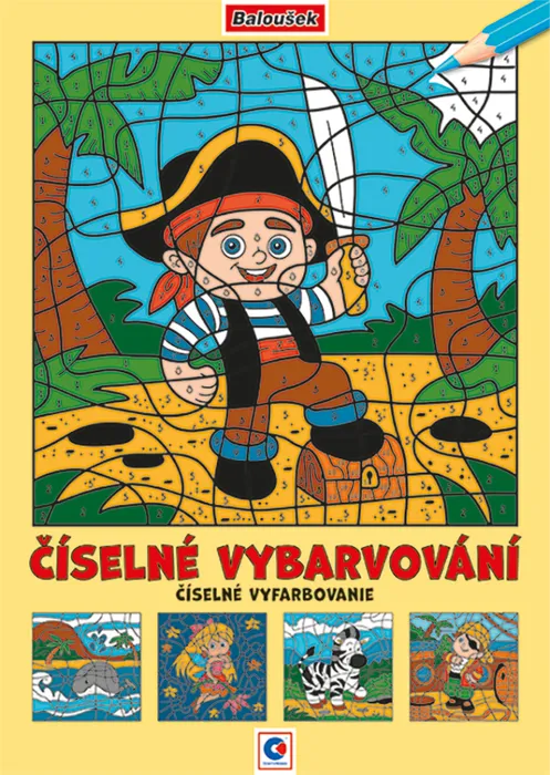 Główne zdjęcie produktu Omalovánka A4 - Číselné vybarvování