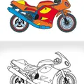 Następne zdjęcie produktu Omalovánka - A5 - Motorky