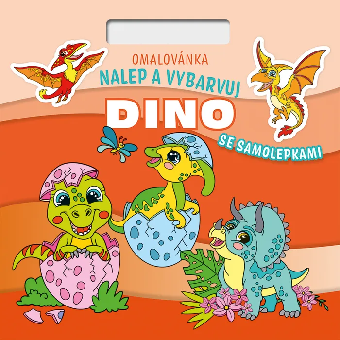 Główne zdjęcie produktu Omalovánka Nalepuj a vybarvuj! Dino