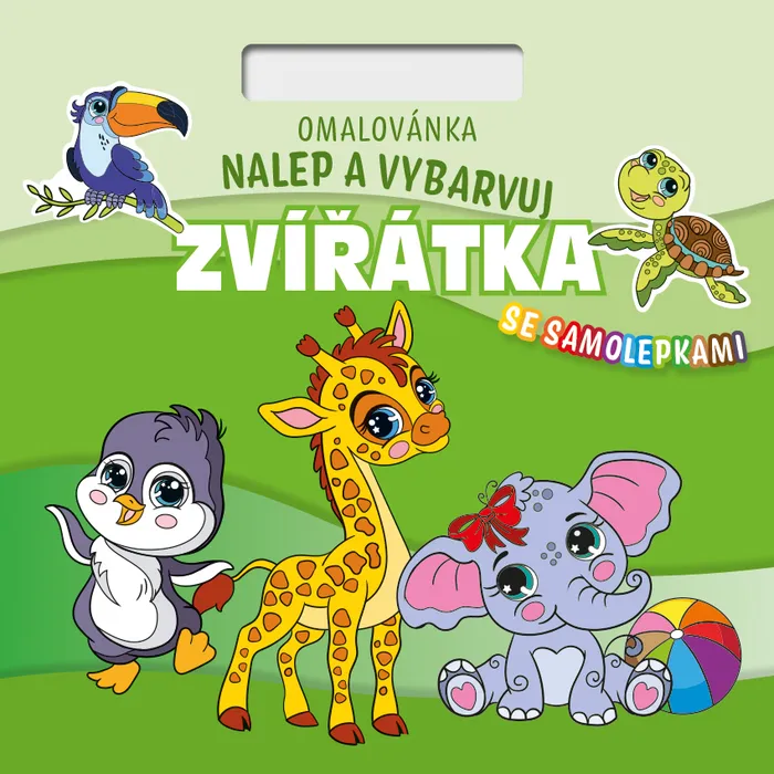 Główne zdjęcie produktu Omalovánka Nalepuj a vybarvuj! Zvířátka