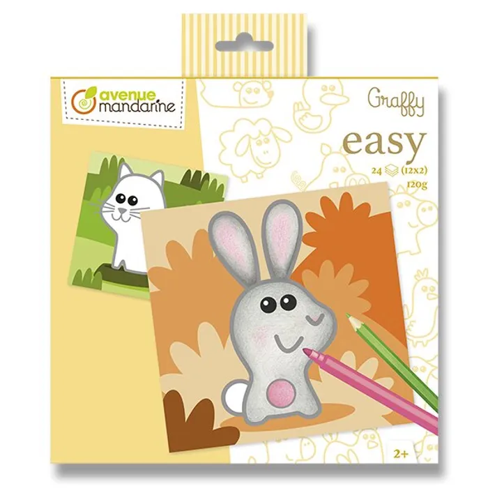 Główne zdjęcie produktu Omalovánky Avenue Mandarine Graffy Easy Farma