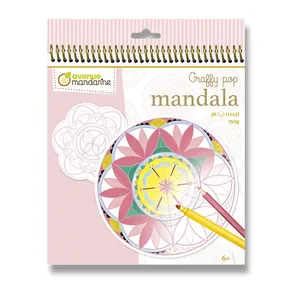 Kolorowanki Avenue Mandarine Graffy Pop Mandala dla dziewczynek