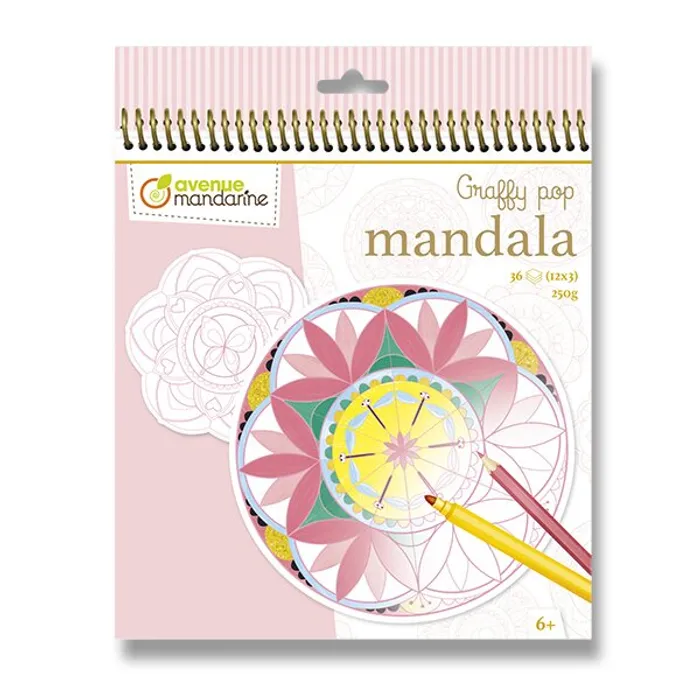Główne zdjęcie produktu Omalovánky Avenue Mandarine Graffy Pop Mandala pro holky