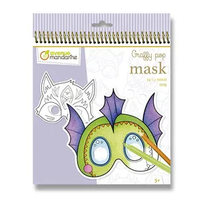 Kolorowanki Avenue Mandarine Graffy Pop Mask Bajkowe zwierzęta