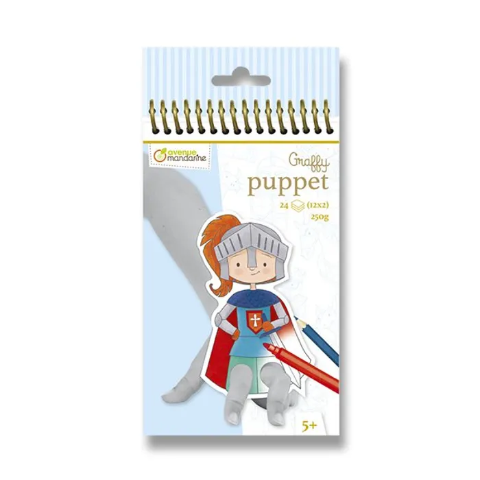 Główne zdjęcie produktu Omalovánky Avenue Mandarine Graffy Puppet Draci a rytíři