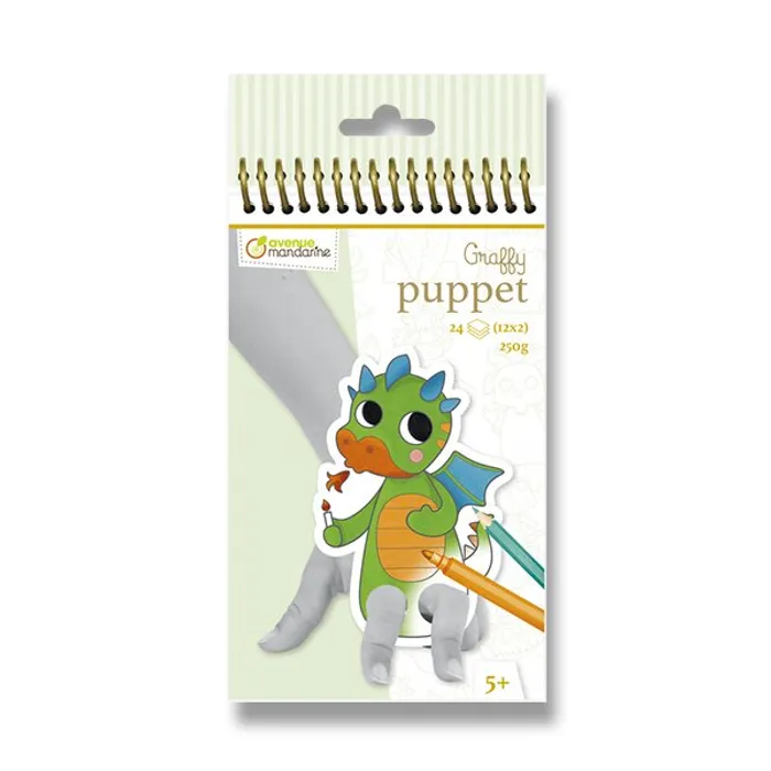 Główne zdjęcie produktu Omalovánky Avenue Mandarine Graffy Puppet Pohádková zvířátka