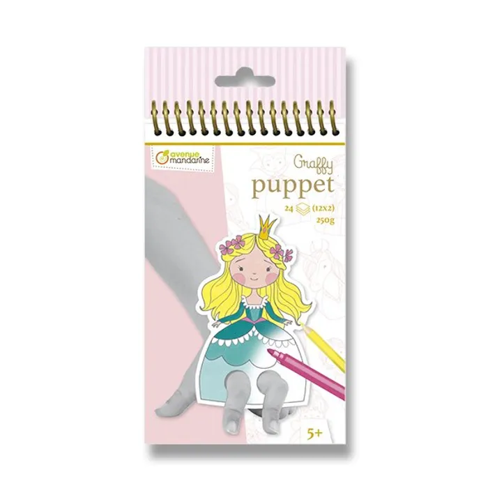Główne zdjęcie produktu Omalovánky Avenue Mandarine Graffy Puppet Princezny