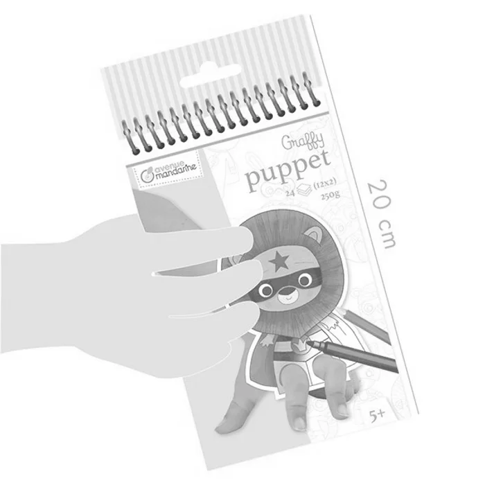 Główne zdjęcie produktu Omalovánky Avenue Mandarine Graffy Puppet Zvířecí superhrdinové