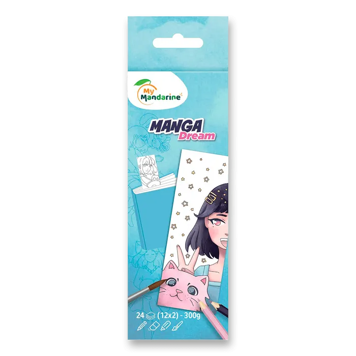Główne zdjęcie produktu Omalovánky v podobě knižní záložky My Mandarine Manga Dream