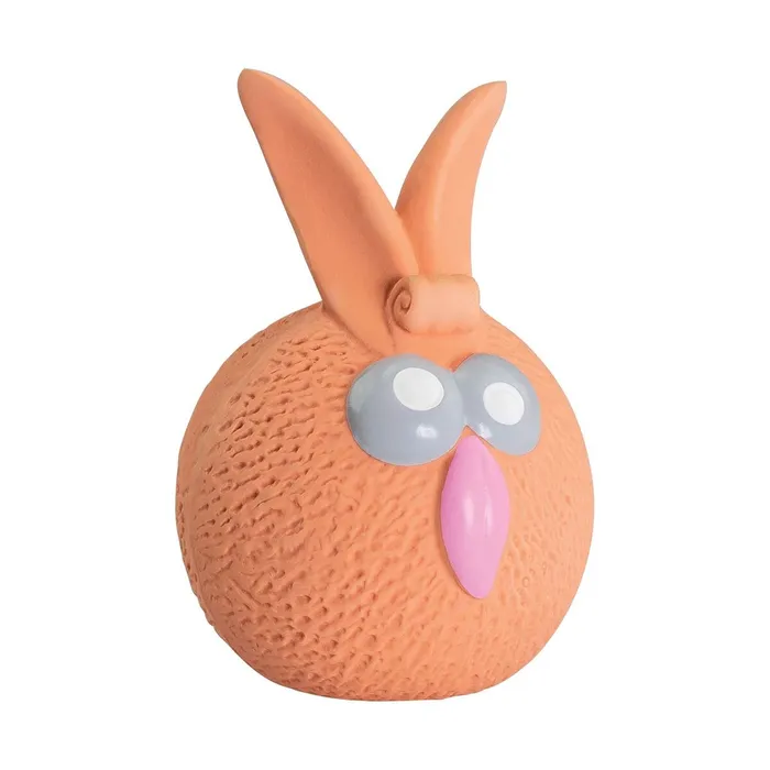 Główne zdjęcie produktu Oranžový míč zajíček se zvukem 5 cm, latex, HipHop