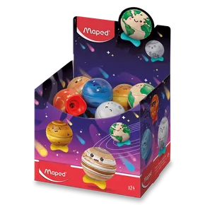 Temperówka Maped Planet - 1 otwór, mieszane motywy