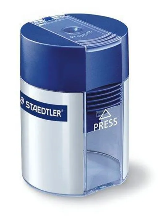 Główne zdjęcie produktu Ořezávátko, na 1 tužku, se zásobníkem na odpad, modré, STAEDTLER