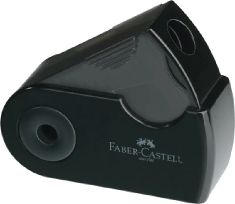 Główne zdjęcie produktu Ořezávátko Sleeve Mini se zásobníkem černá Faber Castell 182710