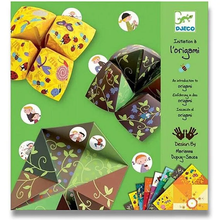 Główne zdjęcie produktu Origami skládačka Djeco - Nebe, peklo, ráj zelená sada