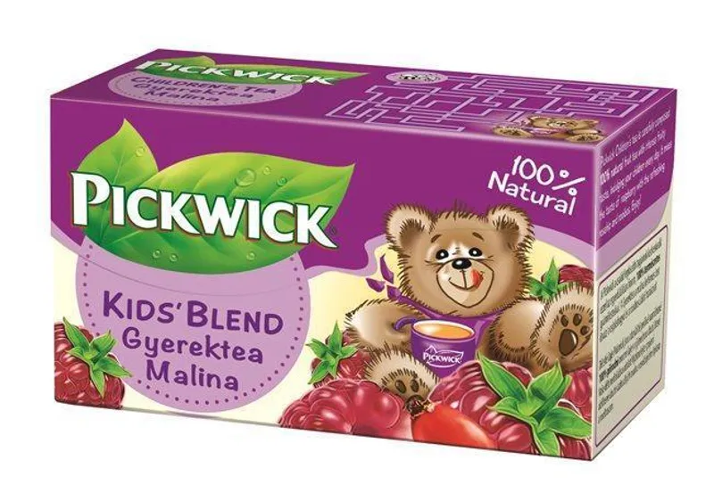 Główne zdjęcie produktu Ovocný čaj "Kid's Blend", malina, 20 x 1,5 g, PICKWICK